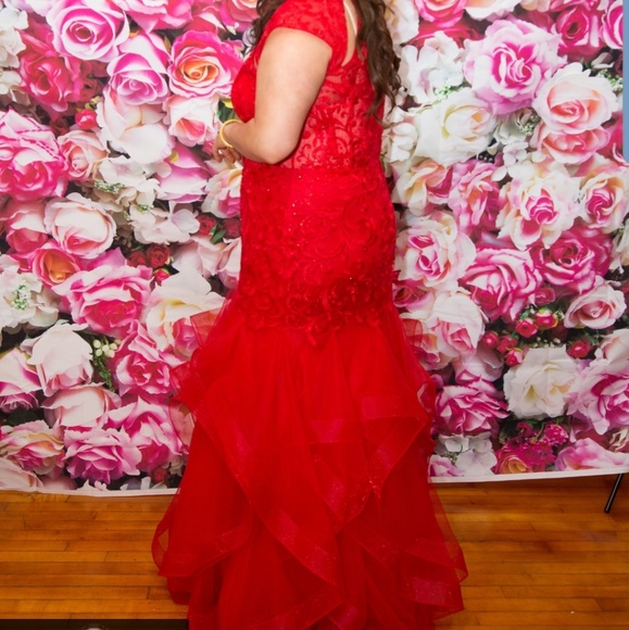 Glow by Colors Dress in red size 18 used like new - Picture 4 of 4